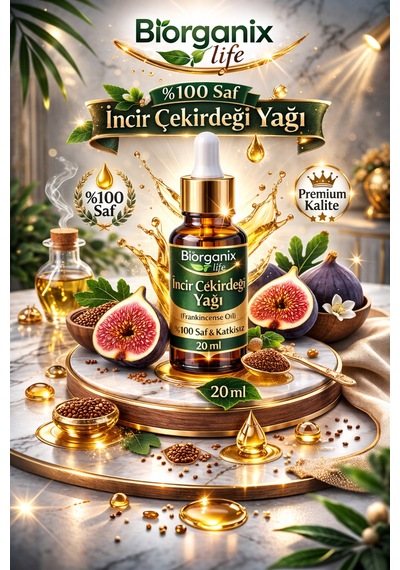 Life İncir Çekirdeği Yağı 20 Ml %100 Saf & Yoğun Cilt Bakımı
