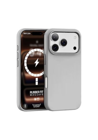 Buff Apple iPhone Uyumlu 18 Pro Max/17 Pro Max Magsafe Rubber Fit Kılıf Gray Gri