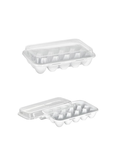 15'li Egg Box Kilit Kapaklı Yumurtalık & Yumurta Kutusu Plastik Çok Renkli Diğer