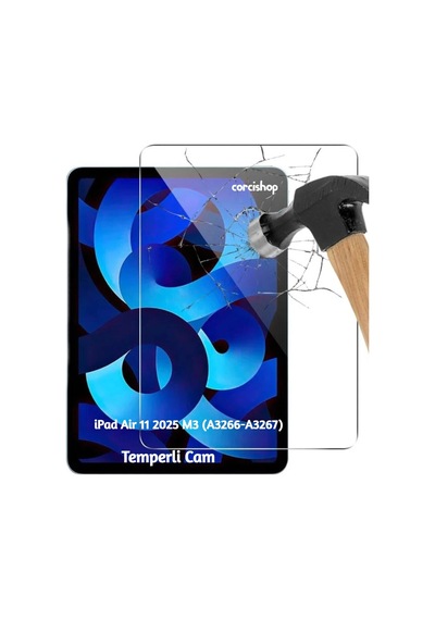 Apple İpad Air 11 2025 M3 A3266-a3267 Kırılmaz Tablet Temperli Cam Ekran Koruyucu