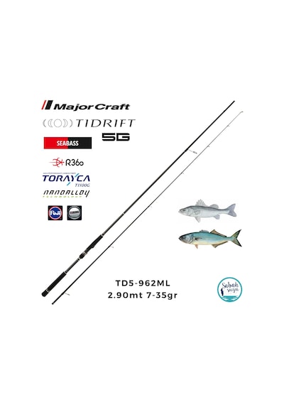 Major Craft Tidrift 5g Td5-962ml Seabass 2.90mt 7-35gr 2p Spin Kamış Standart