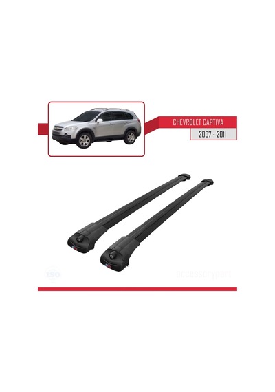 Chevrolet Captiva 2007-2011 Arası İle Uyumlu Ace-1 Ara Atkı Tavan Barı Siyah