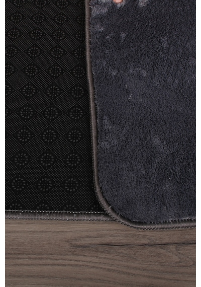 Relax Antrasit 80x150 + 50x80 Cm Büyük Ebat 2'li Banyo Halısı Pas Antrasit