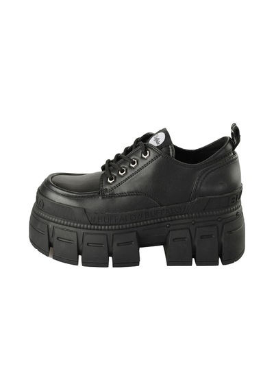 Oxford Klasik Kadın 1622349 Buffalo Gospher Lace Up Cs - Vegan Nappa - Black Siyah