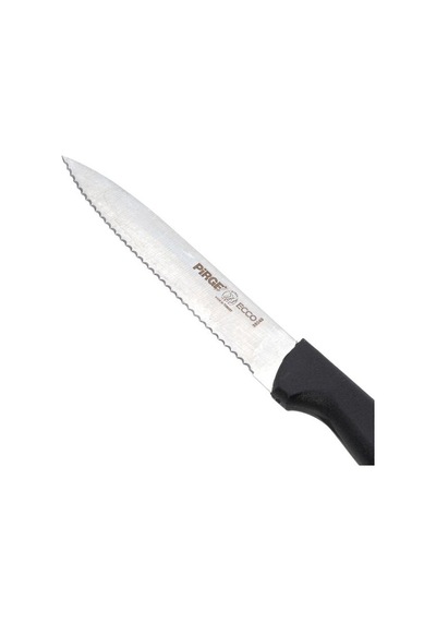 Pirge Ecco Sebze Bıçağı Sivri Dişli - Siyah/12 Cm Siyah