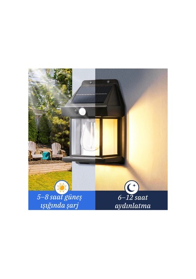 Güneş Enerjili Modern Aplik Bahçe & Balkonlar Için Mükemmel Aydınlatma Try99039 Diğer
