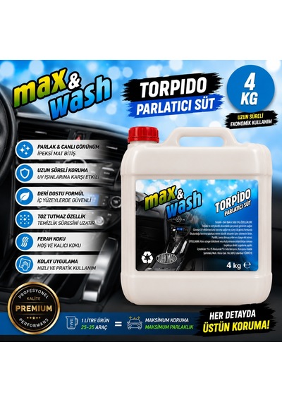 4 Kg Torpido Parlatıcı Süt Profesyonel Araç İçi Plastik Koruyucu Ve Parlatıcı Oto Kuaför Ürünü 1