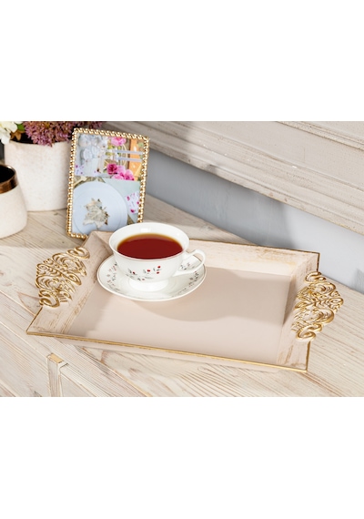 Madame Coco Barroco Tepsi Büyük Barroco39x26x3cm-soft Bej