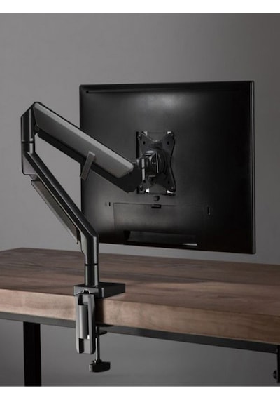 Techly 17-32 Inç Monitörler Için Gazlı Yaylı Tekli Monitör Kolu Masa Üstü
