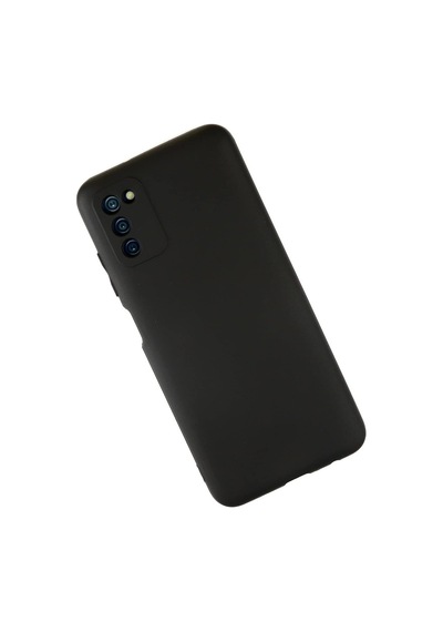 Samsung Galaxy A03s Kılıf Kamera Korumalı Yumuşak Dokulu Silikon - Siyah