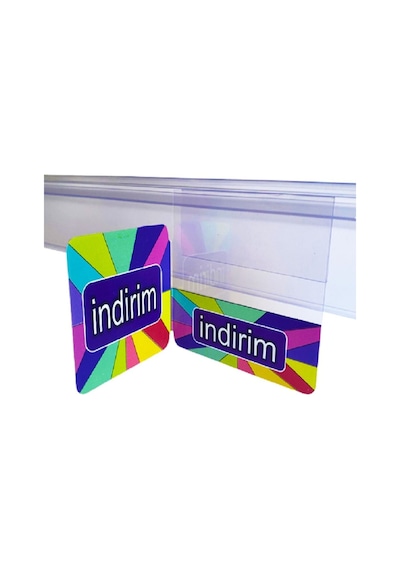 Renkli İndirim Kulakçığı Pakette 10 Adet