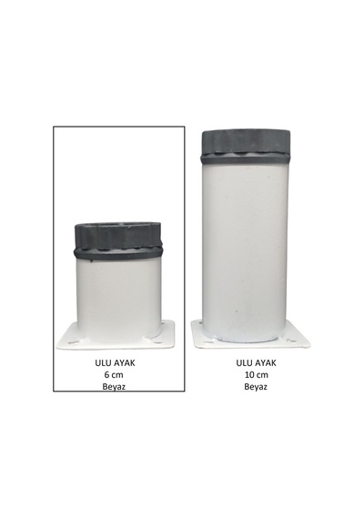 Ulu Ayak 06cm Vidalar Dahil Beyaz Beyaz