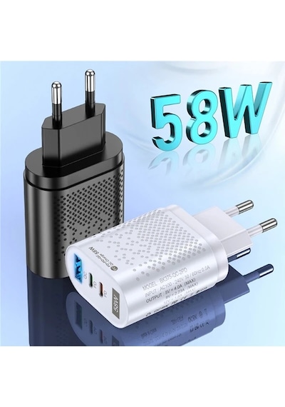 Uslion Pd 58w Usb + Type-c Hızlı Şarj Başlığı- 5775
