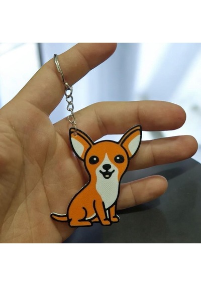 Çok Sevimli Köpek Sevimli Figür Karakter Anahtarlık Çok Renkli 87817447