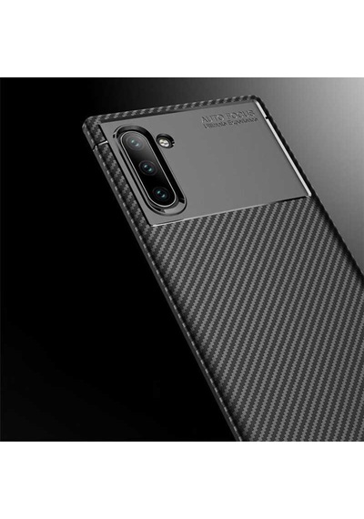 Samsung Uyumlu Galaxy Note 10 Kılıf Karbon Silikon Case