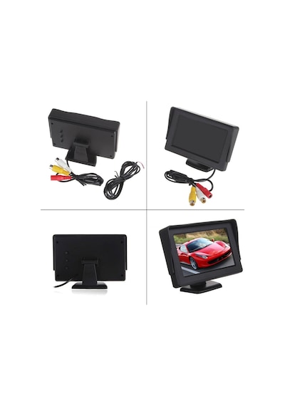 5 İnç Lcd Araç Monitör Geri Vites Kamerası Uyumlu