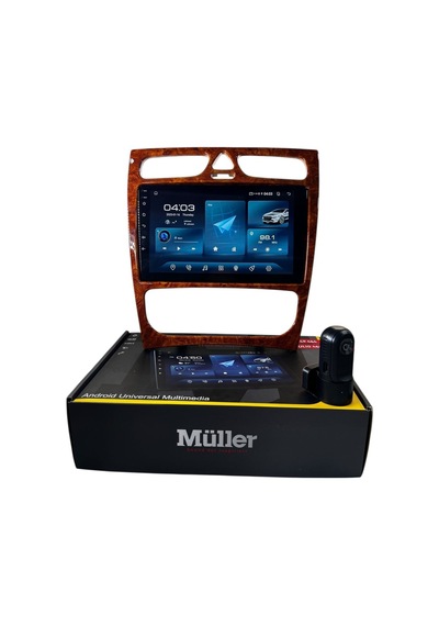 Mercedes C Class 2002-2004 Müller 4-64 Profesyonel Oem Multimedya 9"