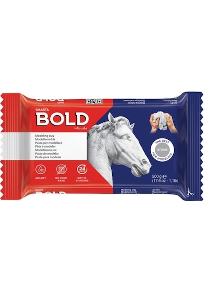 Smarta Bold Seramik Hamuru 500 Gr. Stone Taş Gri