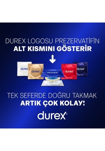 30 Adet Ekstra Uyarıcı Jelli Tırtıklı Prezervatif, Durex Kalitesinde