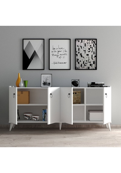 Tanmob Modern Konsol Beyaz - Ksl0101