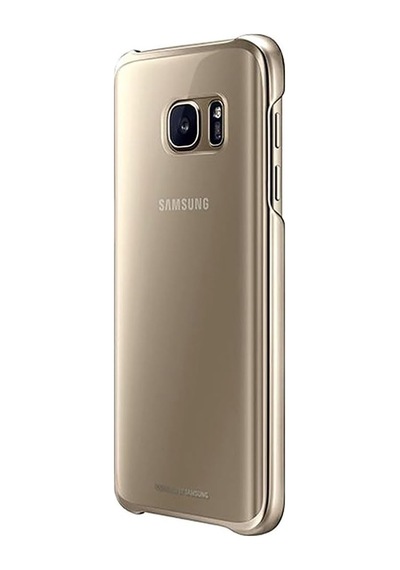 Galaxy S7 Cep Telefonu Kılıfı, Şeffaf Altın 50 x 22
