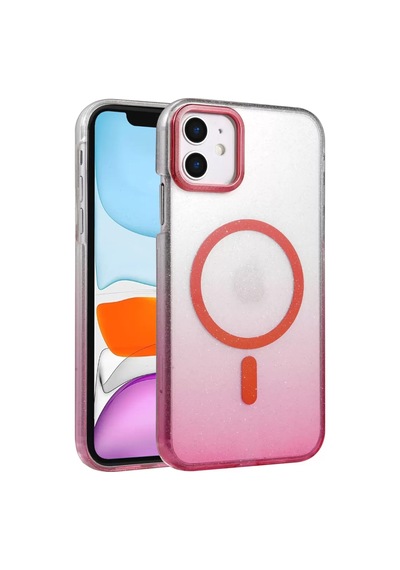 Newface Apple İphone 12 Glossy Magsafe Kapak - Pembe