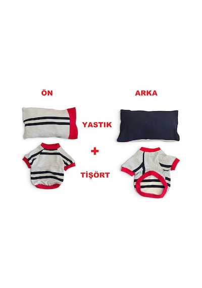 Bubbles Pastel Kedi Uyku Takımı Mini Yastıklı Şeker Renkli Yazlık Kedi Pijama Seti