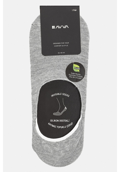 Avva Erkek Gri Babet Çorap B008557 Gri