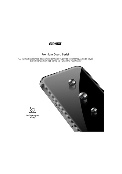 Phixi Premium Guard Hayalet Cam Ekran Koruyucu Samsung S24 Ultra Uyumlu Antistatik, Su Tutmaz, Tam Kaplama