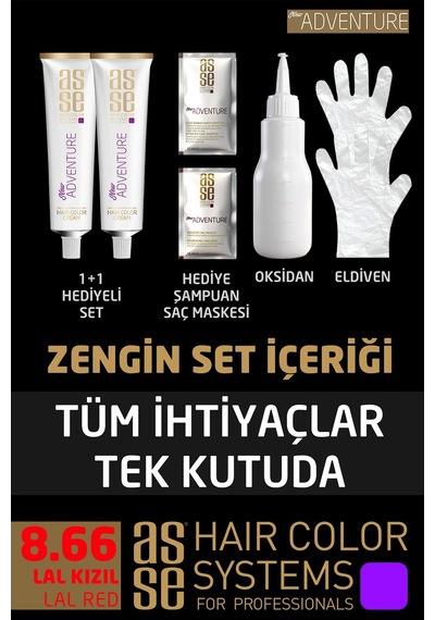 Asse Set Boya 8.66 Lal Kızıl
