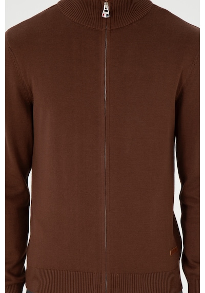 U.s. Polo Assn. Erkek Kahverengi Hırka Triko 50298268-vr029 Kahverengi