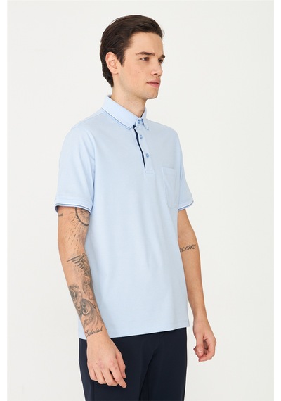 Mavi Polo Yaka T-shirt Mavi