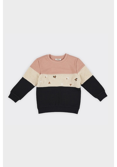Kız Çocuk Renkli Somon Sweatshirt 4755292