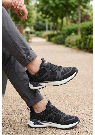 In Step Rover-x Serisi: Siyah Erkek Günlük Şehir Ve Outdoor Spor Ayakkabı