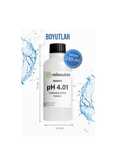 Milwaukee Ma9004 Ph 4.01 Kalibrasyon Solüsyonu 230 Ml