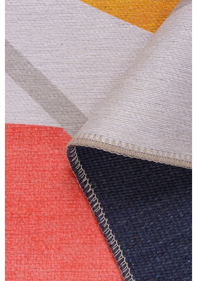 Funk Modern Dokuma Pamuk Polyester Renkli Halı (Al 405)