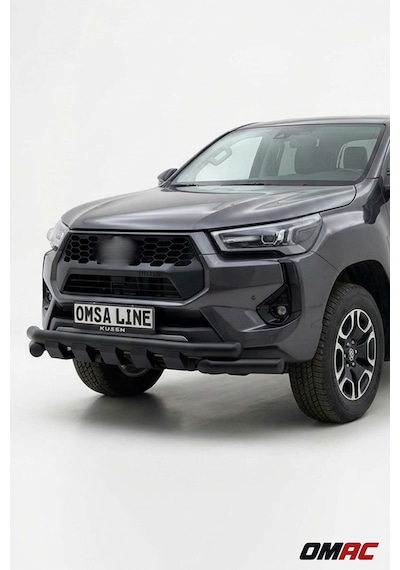 Toyota Hilux Shark 2015-2026 Uyumlu Araca Özel Ön Koruma 76mm Siyah
