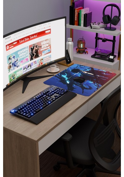 Solo Leveling Anime V1 - 48x40 Xl Gaming Kauçuk Kaymaz Taban Mouse Pad Fare Altlığı