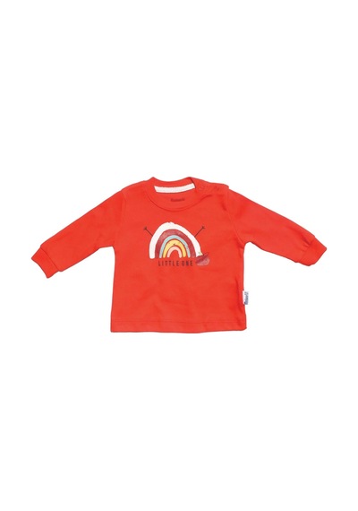 Bebegen Unisex Kırmızı Renkli Elmalı Desenli 2'li Body Set Çok Renkli