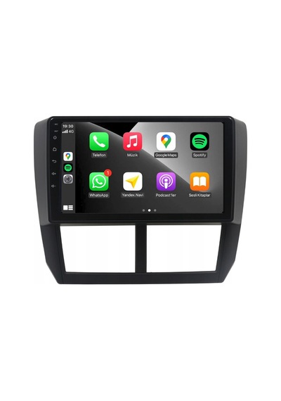 Subaru Forester Araç Multimedya Android Ekran Carplay Navigasyon Double Teyp 4+64 9" 08-12 Black Fımex 9"