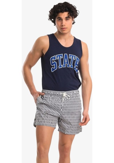 Superfly Men Swimwear Shorts Ant-wht Beşgen Erkek Şort 21679-01