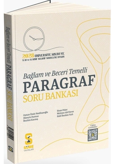 Tyt Ayt Paragraf Bağlam Ve Beceri Temelli Soru Bankası Süre Yayınları