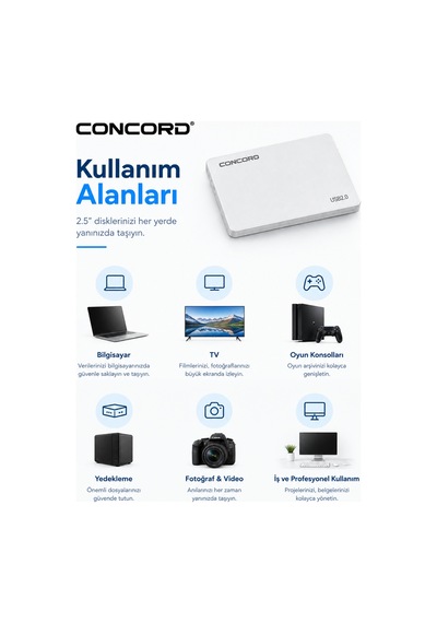 C-854 2.5 Inch Usb 2.0 Sata Ssd / Hdd Harddisk Kutusu