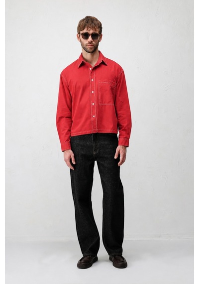 Antioch Boxy Fit Erkek Gömlek A26y10151 Nar Çiçeği