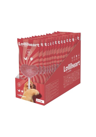 M-pets Lolliheart Çilekli Kedi Ödülü 4 Gr X 15