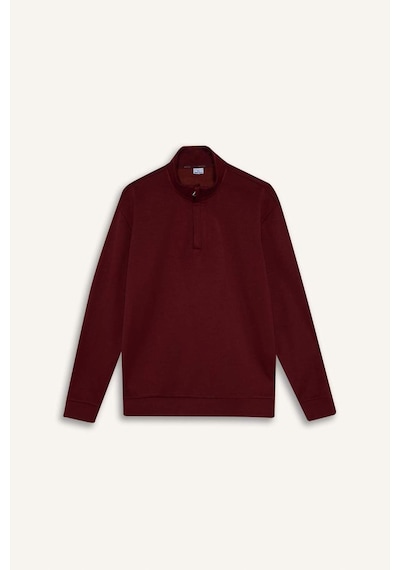 Defacto Standart Fıt Modal Sweatshirt G8148ax25wnbr169 Bordo-br169