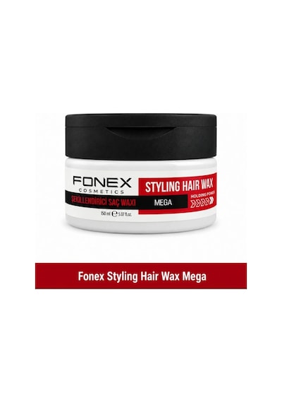 Fonex Styling Hair Wax Mega Sert Parlak Kırmızı Parfüm Kokulu 150 Ml