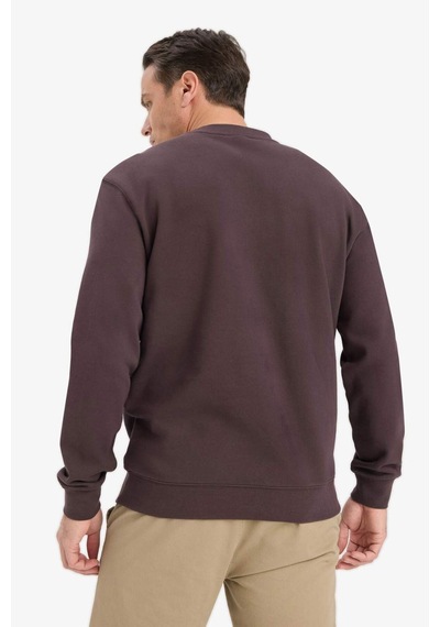 Defacto %100 Pamuk Regular Fit Bisiklet Yaka Sweatshirt E8339ax25aubn596 Kahve Defacto %100 Pamuk Regular Fit Bisiklet Yaka Sweatshirt E8339ax25aubn596 Kahve
