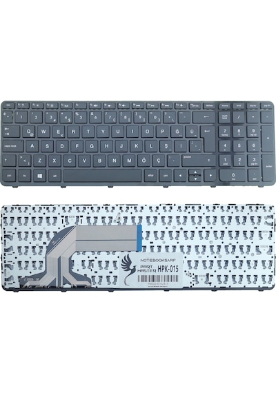 HP Uyumlu 9Z.N9HSC.601, 9Z.N9HSC.60T, 9Z.N9HSF.601 Klavye (Siyah)