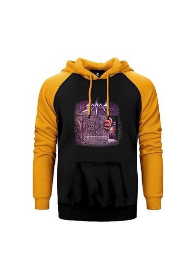 Sodom Better Off Dead Gri Renk Reglan Kol Sweatshirt / Hoodie